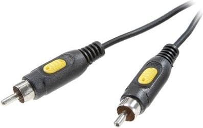 SpeaKa Professional Composite RCA-videoforbindelseskabel [1x RCA-stik - 1x RCA-stik] 5,00 m sort