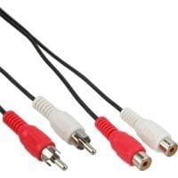 RCA-laajennus - 2x RCA-pistoke - 2x RCA-liitin - 20 m (89934L)