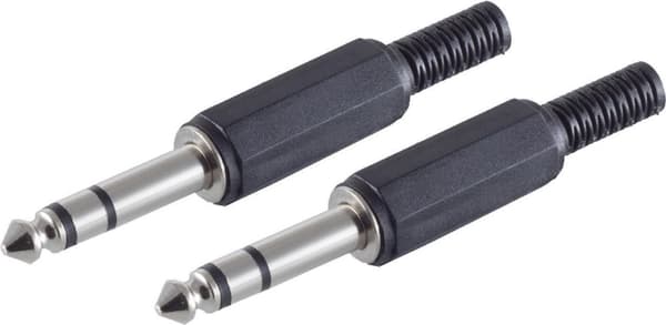 shiverpeaks BS50100-2 johdinliitin 6,3 mm musta (BS50100-2)
