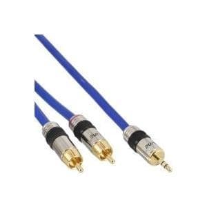 INLINE Premium - Lydkabel - RCA (M) - Mini-Phone Stereo 3,5 mm (M) - 15m (89945P)