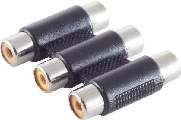 shiverpeaks BS57044 videokabeladapter 3 x RCA (YPbPr) 3 x RCA Sort - Sølv (BS57044)