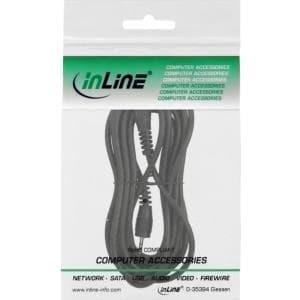 InLine - Lydkabel - Stereo mikrostik (M) til stereo mikrostik (M) - 2,0 m - Sort (99936F)
