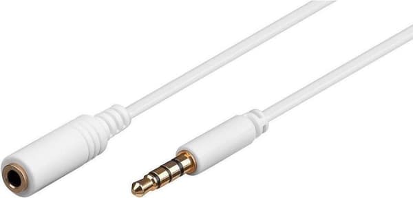 Goobay 0,5 m 3,5 mm audiokaapeli 0,5 m valkoinen