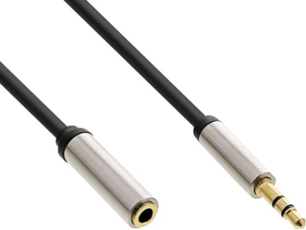 InLine Premium 3,5 mm Jack Stereo Audio Slim forlængerkabel - 10 meter