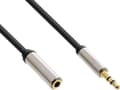 Miniatyrbillede 4 af 4: InLine Premium 3,5 mm Jack Stereo Audio Slim forlængerkabel - 10 meter