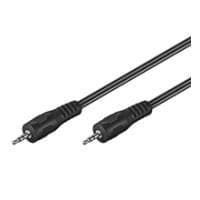 Wentronic Goobay 2,5 mm jack-tilslutningskabel, sort, 1,5 m - 2,5 mm jack-stik (3-benet, stereo) > 2,5 mm jack-stik (3-benet, stereo) (50457)