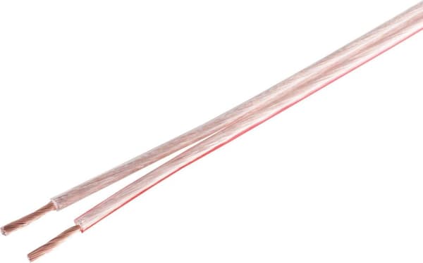 S/CONN högtalarkabel för maximal anslutning 2,5 mm² 50x0,25 CCA transparent 10m (06-210711)