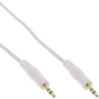 InLine - lydkabel - 1 x stik 3,5 mm (M) - 1 x stik 3,5 mm (M) - 10,0 m - hvid (99940W)