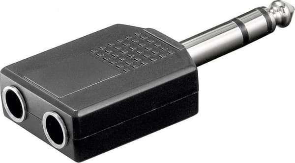 S-Impulse 6,35 mm Jack (m) - 2x 6,35 mm Jack (f) stereolydsplitter