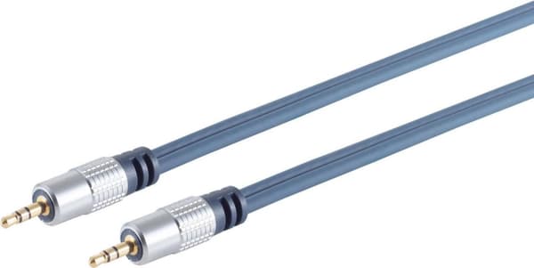 S/CONN maksimal tilslutningsmuligheder Home Cinema Forkromet metal jackstik 3,5 mm stereo og forkromet metal jack stik 3,5 mm stereo, guldbelagte kont