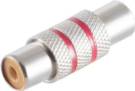 shiverpeaks BASIC-S lydadapter cinch kobling - cinch kobling, metal design, mono, i polybag med (BS57040-MR)