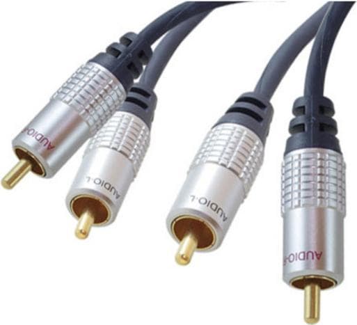 shiverpeaks sp-PROFESSIONAL lydkabel 3 m 2 x RCA Blue - Chrom (SP40103)