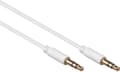 Miniatyrbild 1 av 3: S-Impuls 3,5 mm Jack stereoljud slimmad kabel - vit - 0,50 meter