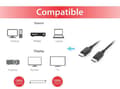 Pikkukuva 3 / 4: Varustettu 119331 DisplayPort-kaapeli 1 m musta