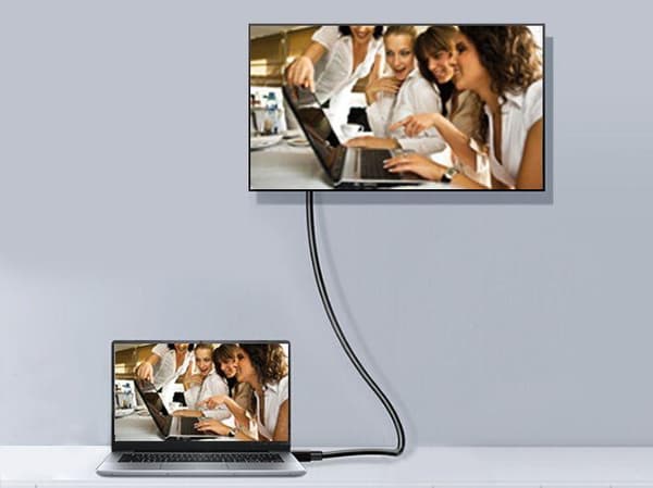 Varustettu 119331 DisplayPort-kaapeli 1 m musta