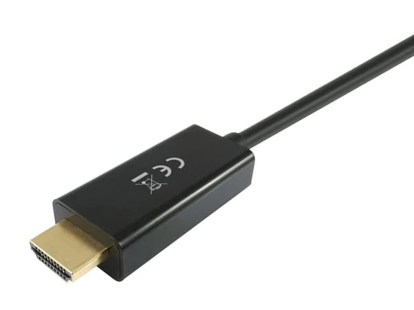 Utrusta 119391 videokabeladapter 3 m DisplayPort HDMI Svart