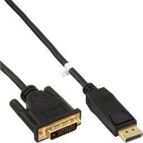 Premium DisplayPort til DVI-kabel - DP 1.1 (1920 x 1200) / Sort - 0,50 meter