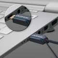 Miniatyrbillede 2 af 4: USB-C til DP-kabel. m/m Blå. 1,0 m - Kabel - Digital/Data (44931)