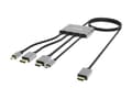 Miniatyrbild 4 av 8: Sandberg All-In-1 Display Adapter Hub - Videoadapter - HDMI, DisplayPort, Mini DisplayPort, USB-C hane till HDMI hane - 2,3 m - Stöder 4K 60 Hz