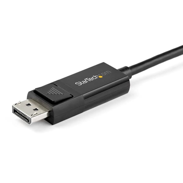 StarTech.com 6,6 fot (2 m) USB C till DisplayPort 1.4-kabel - Dubbelriktad - USB/DisplayPort-kabel - USB-C (M) till DisplayPort (W) - USB 3.1 / Thunde