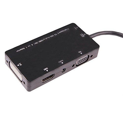 Exc 127377 VGA, DVI, ääni, HDMI DisplayPort-sovitin, musta