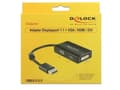 Miniatyrbild 3 av 5: DeLOCK Premium DisplayPort 1.1a till HDMI, DVI och VGA-adapter / svart - 0,15 meter