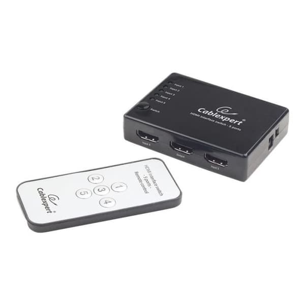 Cablexpert DSW-HDMI-53 Video-Audio Switcher 5 x HDMI stationär dator