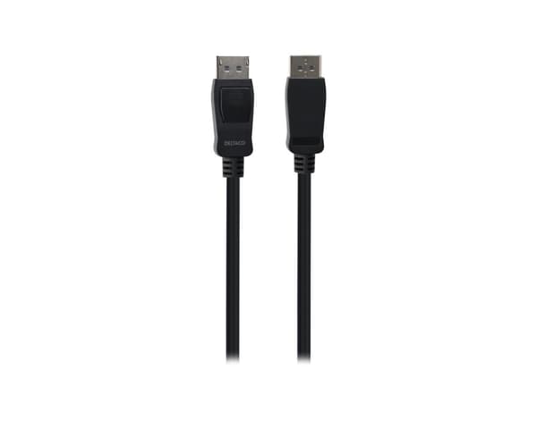 LSZH DisplayPort Kabel 8K Sort (1 meter)