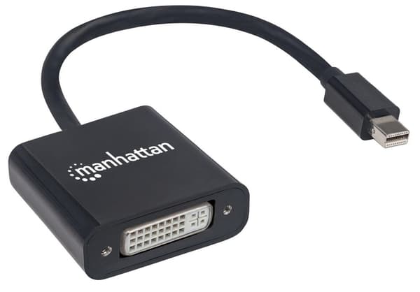 Manhattan 152549 Active Mini DisplayPort han til DVI-I Dual-Link hun sort