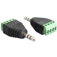 DeLOCK - Lydadapter - 4-benet stikblok - til - Mini-Phone Stereo 3,5 mm (M) (65453)