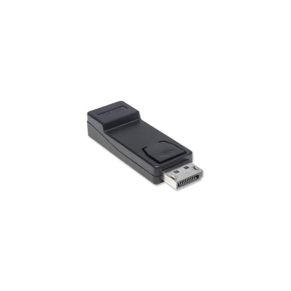 Manhattan 151993 DisplayPort-adapter [1x DisplayPort-stik - 1x HDMI-stik] Sort UL-certificeret, guldbelagte stikkontakter
