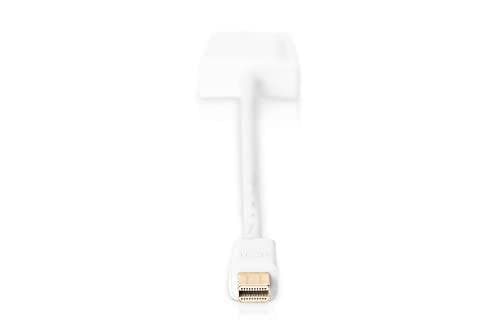 DIGITUS - Videoadapter - Mini DisplayPort hane till HDMI hona - 20 cm - dubbel isolering - vit - aktiv, 4K-stöd (4096 x 2160)