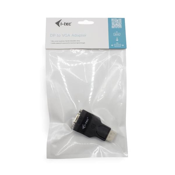 i-tec DisplayPort-VGA-sovitin, jopa 1920×1080/60 Hz