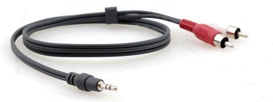 Kramer A35M Series C-A35M/2RAM-3 - lydkabel - minitelefon stereo 3,5 mm (M) - RCA (M) - 90 cm (95-0122003)