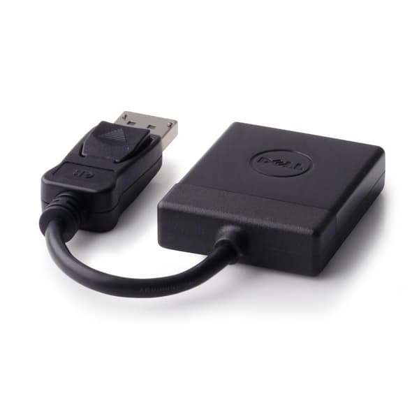 Dell DisplayPort till DVI enkellänksadapter - Videokonverterare - DisplayPort - DVI - med 1 års avancerad utbytesservice - för OptiPlex 30XX 3240 Prec