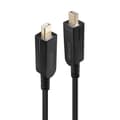Miniatyrbillede 2 af 3: Lindy - DisplayPort-kabelsamling - DisplayPort 1.4 - 70.0m - rund, understøtter 8K UHD (7680 x 4320) - sort (38485)