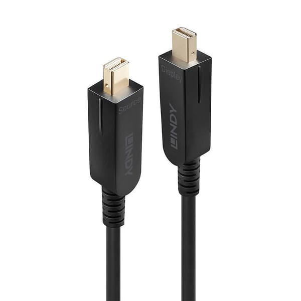 Lindy - DisplayPort-kabelsamling - DisplayPort 1.4 - 70.0m - rund, understøtter 8K UHD (7680 x 4320) - sort (38485)