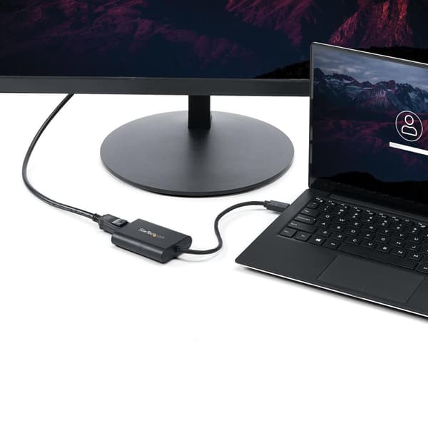 StarTech USB till DisplayPort-adapter - USB till DP 4K-videoadapter - Dual Monitor Adapter - USB 3.0 - 4K 30Hz - Extern videoadapter - MCT T6-688L - U