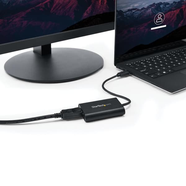 StarTech USB till DisplayPort-adapter - USB till DP 4K-videoadapter - Dual Monitor Adapter - USB 3.0 - 4K 30Hz - Extern videoadapter - MCT T6-688L - U
