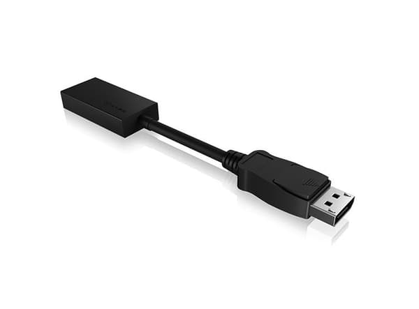 Raidsonic ICY BOX IB-AC508a DP till HDMI-adapter stöder DP 1.2 Ultra HD och HDMI Ultra HD Plug and Play med bra EMI-skärmning (60475)