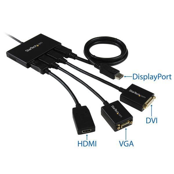 StarTech DisplayPort till DisplayPort Multi-Monitor Splitter - 4 Port MST Hub