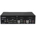 Miniatyrbild 3 av 4: StarTech.com 2-portars DisplayPort USB KVM-switch - DisplayPort KVM-switch med ljud - Högupplöst DisplayPort Desktop-switch - KVM/Audio-switch - 2 x K