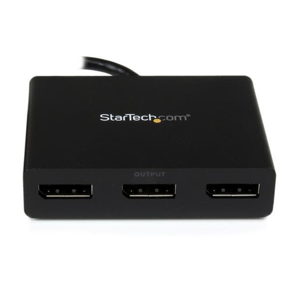 StarTech.com Triple Head DisplayPort 1.2 Multi Monitor MST Hub - Video Splitter - Desktop - AC 100/230V (MSTDP123DP)