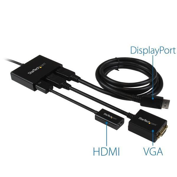 StarTech.com Triple Head DisplayPort 1.2 Multi Monitor MST Hub - Video Splitter - Desktop - AC 100/230V (MSTDP123DP)
