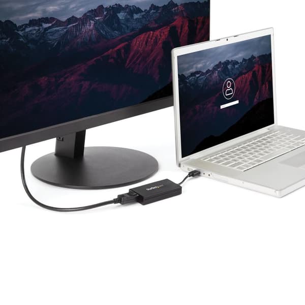 StarTech USB 3.0 til 4K DisplayPort ekstern multi-monitor grafikvideoadapter – DisplayLink-certificeret – Ultra HD 4K