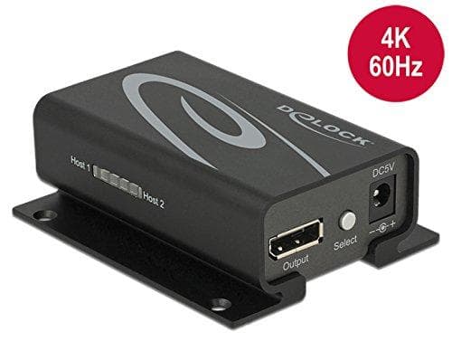 Displayport switch 2 ingångar -> 1 utgång fjärrkontroll
