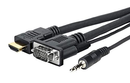VivoLink Pro - Video-/lydkabel - HD-15 (VGA), Stereo ministik, HDMI han til HD-15 (VGA), Stereo ministik, HDMI han - 5 m