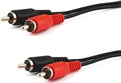 e+p B 33/10 LOSE 10m 2 x RCA 2 x RCA Sort lydkabel