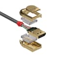 Miniatyrbillede 3 af 3: Lindy Gold - DisplayPort-kabel - DisplayPort (M) til DisplayPort (M) - DisplayPort 1.2 - 5.0m - rund, robust, 4K-understøttelse - grå (36294)