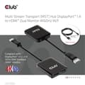 Miniatyrbild 5 av 6: Club 3D CSV-7200H - Videoadapter - DisplayPort hane till HDMI hona - 20 cm - stöder 4K 60 Hz (3840 x 2160)